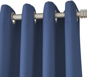 Navy Thermal Insulated BLACKOUT Curtain Panels