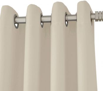 Beige Thermal Insulated BLACKOUT Curtain Panels