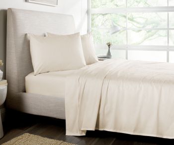 Beige Premium Softness 4pc Bed Sheet Set