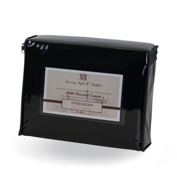 Black Premium Softness 4pc Bed Sheet Set