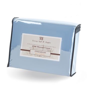 Light Blue Premium Softness 3pc Bed Sheet Set