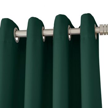 Dark Green Thermal Insulated BLACKOUT Curtain Panels