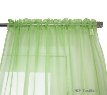 Lime Green Sheer Voile Curtains