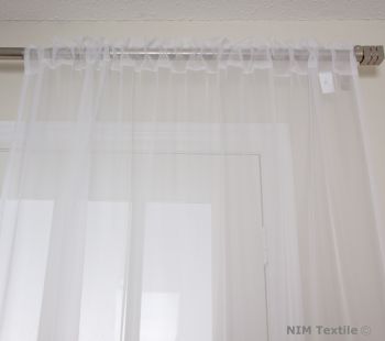 White Sheer Voile Curtains