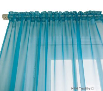 Turquoise Sheer Voile Curtains