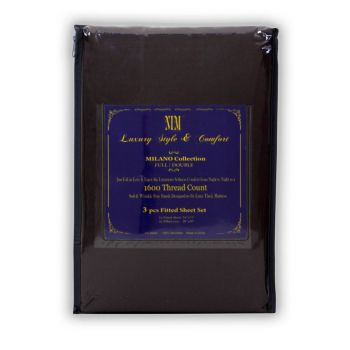 Chocolate Luxury Softness 3pc Bed Sheet Set