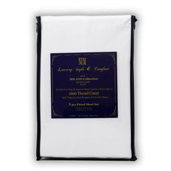 White Luxury Softness 3pc Bed Sheet Set