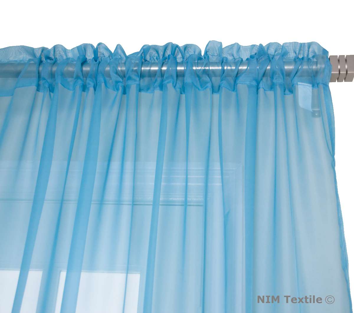 NEW Elegant Sheer Voile Curtains Rod Pocket 280W x 213 230L two panels - Picture 9 of 51