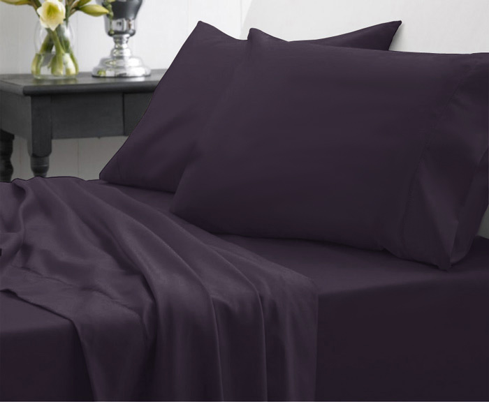 NEW Luxury Bedding 4pc SHEET SET Double Queen King Super King 40cm Deep Pocket - Picture 35 of 68