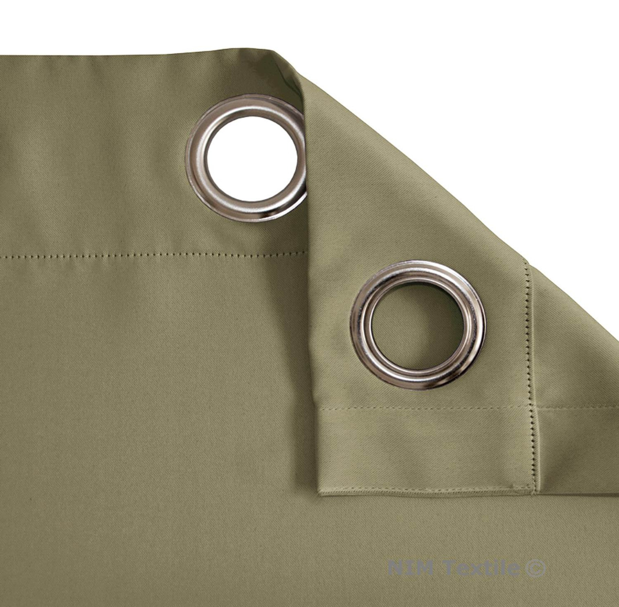 NEW Pure Fabric BLACKOUT BLOCKOUT Thermal Insulated EYELET Top Curtains PAIR - Picture 66 of 113